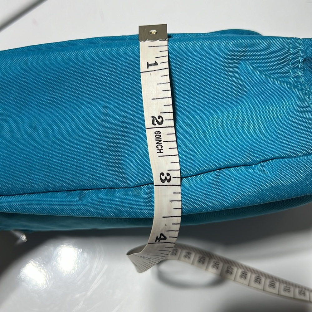 Kipling Teal Crossbody Bag with Monkey Charm - Picture 9 of 10